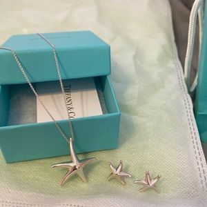 Elsa perretti 28 mm starfish pendant earrings to match 12 mm sterling silver